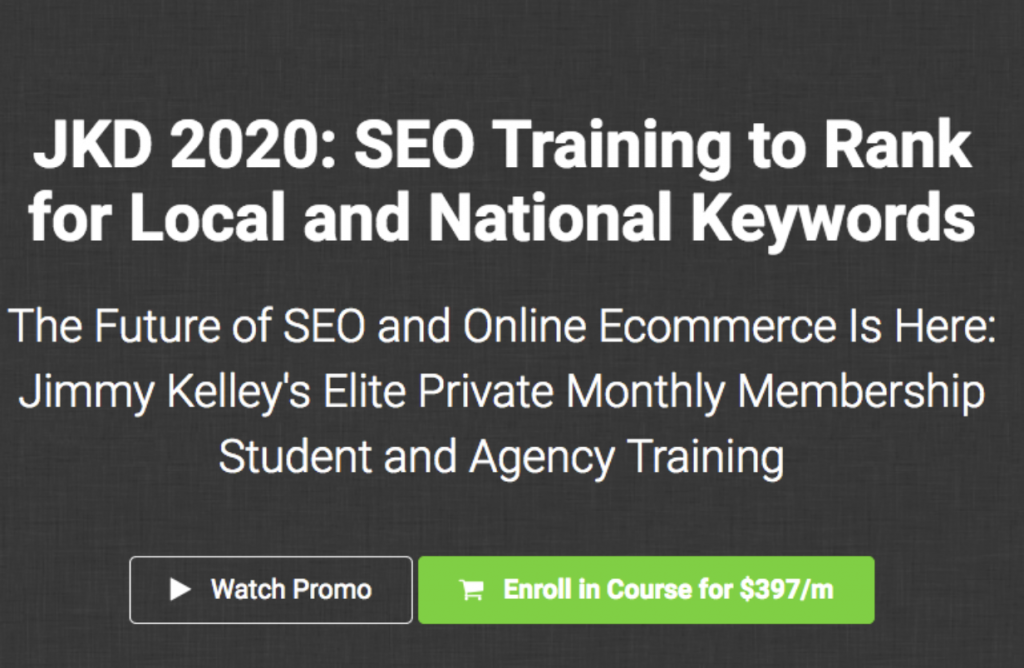 Jimmy Kelley – JKD 2020 SEO Training