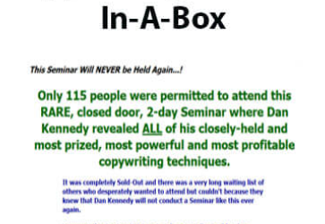 Dan Kennedy – Copywriting Seminar In-A-Box