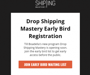 Till Boadella – Drop Shipping Mastery 2018