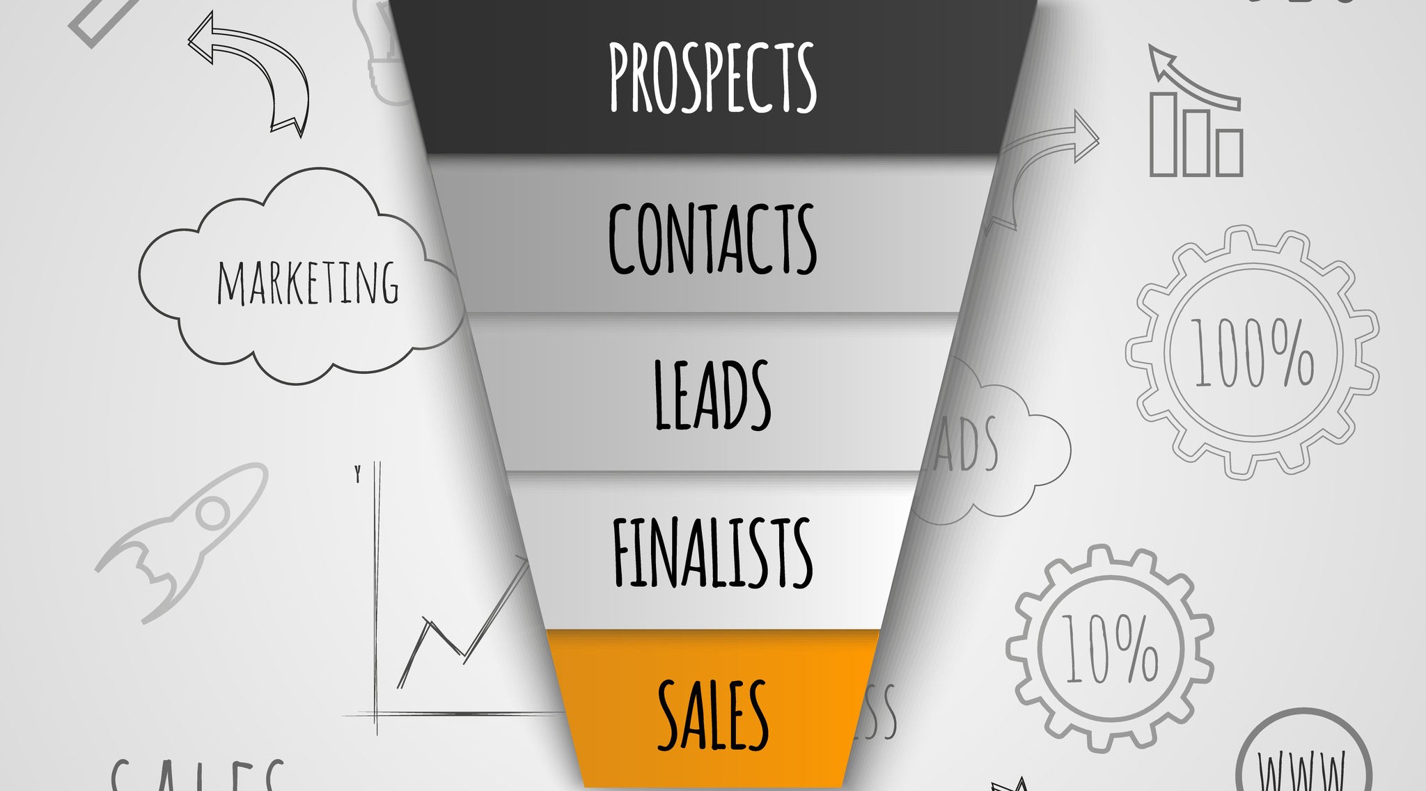 46611374 – 3d sales funnel infographic. vector illustration.
