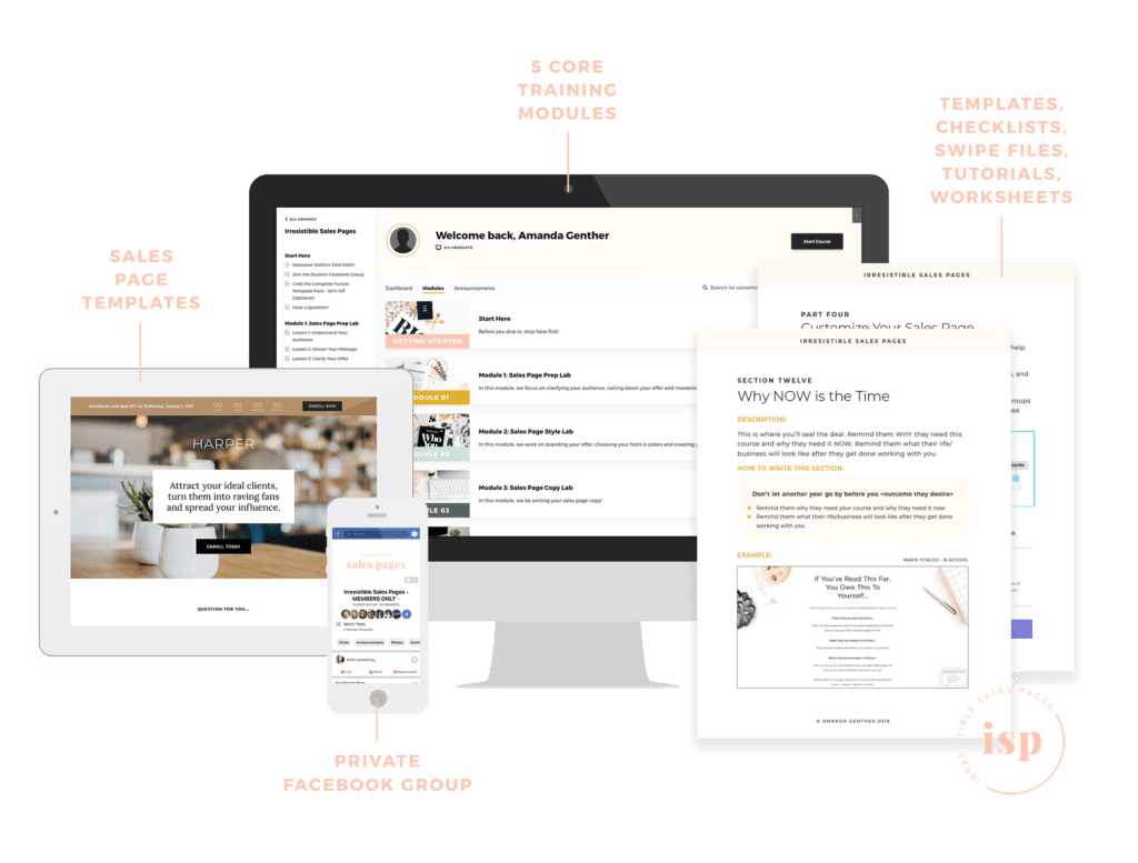 Amanda Genther – Irresistible Sales Pages