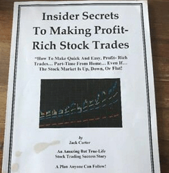 Jack Carter – Insider Secrets to Making Profit-Rich Stock Trades