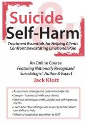 Jack Klott & Janina Fisher – Suicide Self-Regard-Harm, Stopping the Pain