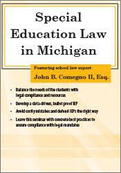 John B. Comegno II – Special Education Law in Michigan Download