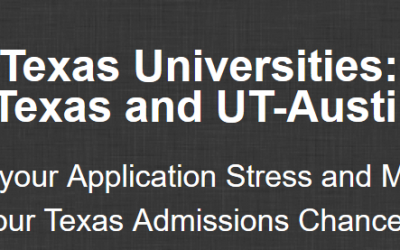 Kevin Martin – Getting into Texas Universities – Create your Perfect Apply Texas and UT-Austin Applications