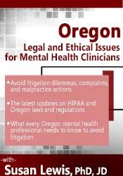 Susan Lewis – Oregon Legal and Ethical Issues for Mental Health Clinicians Download