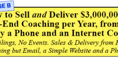 Tom Orent – How to Sell $3M yr High End Coaching