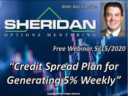 Sheridan Mentoring – Credit Spread Plan to Generate 5% Weekly