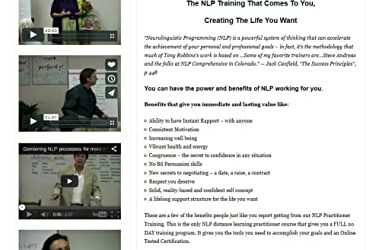 NLP Comprehensive – NLP Practitioner 2004