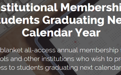 George – Institutional Membership: Students Graduating Next Calendar Year