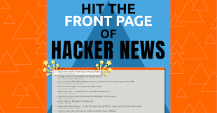 Michael Lynch – Hit the Front Page of Hacker News