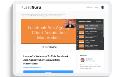Ben Heath – Facebook Ads Agency Client Acquisition Masterclass