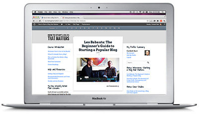 Corbett Barr – How To Start A Blog That Matters