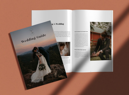 Dirty Boots and Messy Hair – Customizable Wedding Guide Template – Minimalistic