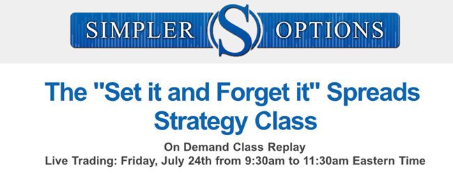 Don Kaufman – Simpler Options – Set It And Forget It-Spreads