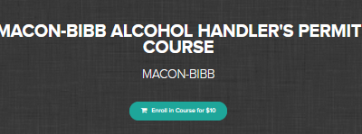 Cheers Entertainment Services MACON-BIBB ALCOHOL HANDLER’S PERMIT COURSE