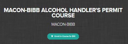 Cheers Entertainment Services – MACON-BIBB ALCOHOL HANDLER’S PERMIT COURSE