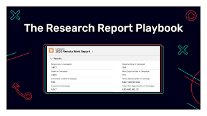 Erin Balsa – The Research Report Playbook: Here We Grow, Yo