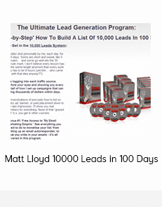 Matt Lloyd – 10k Leads In 100 Days