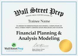 Financial Planning & Analysis Modeling Certification