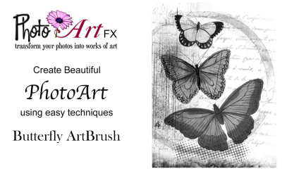 PhotoArtFX using Photoshop- Butterfly ArtBrush