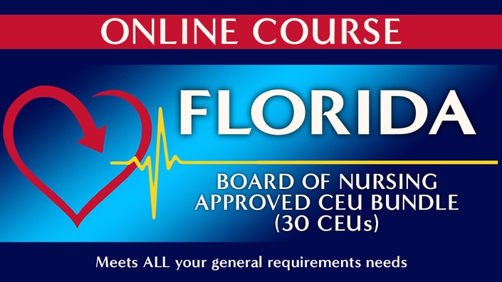 Nurse Continuing Ed – Florida Board of Nursing Approved CEU Bundle (30 CEUs)