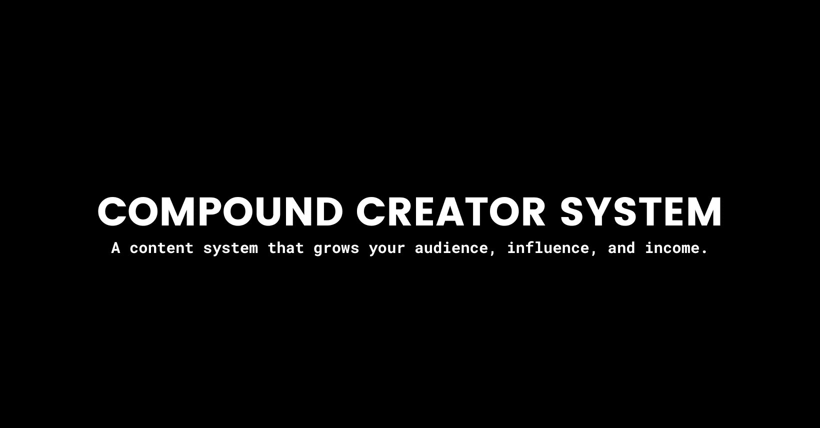 Sean Anthony – The Compound Creator System + Bonus