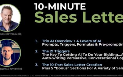 Jon Benson – 10 Minute Sales Letter