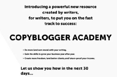 Copyblogger – Copyblogger Academy 2023