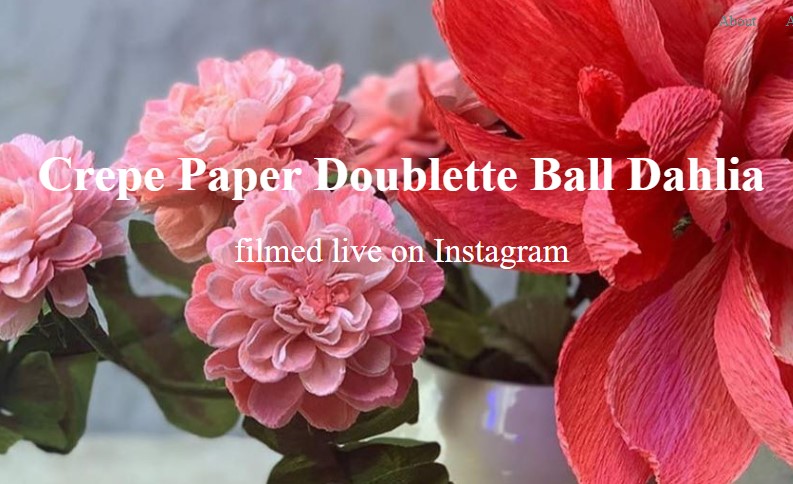 Amity Katharine Libby – Crepe Paper Doublette Ball Dahlia