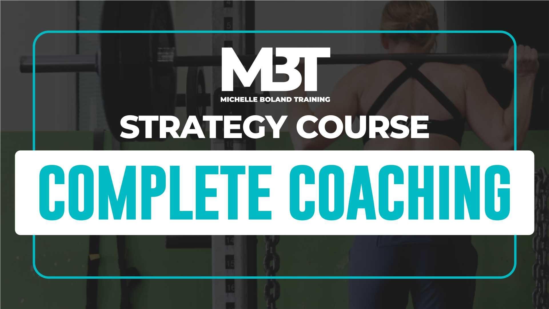 Michelle Boland – Strategy Course