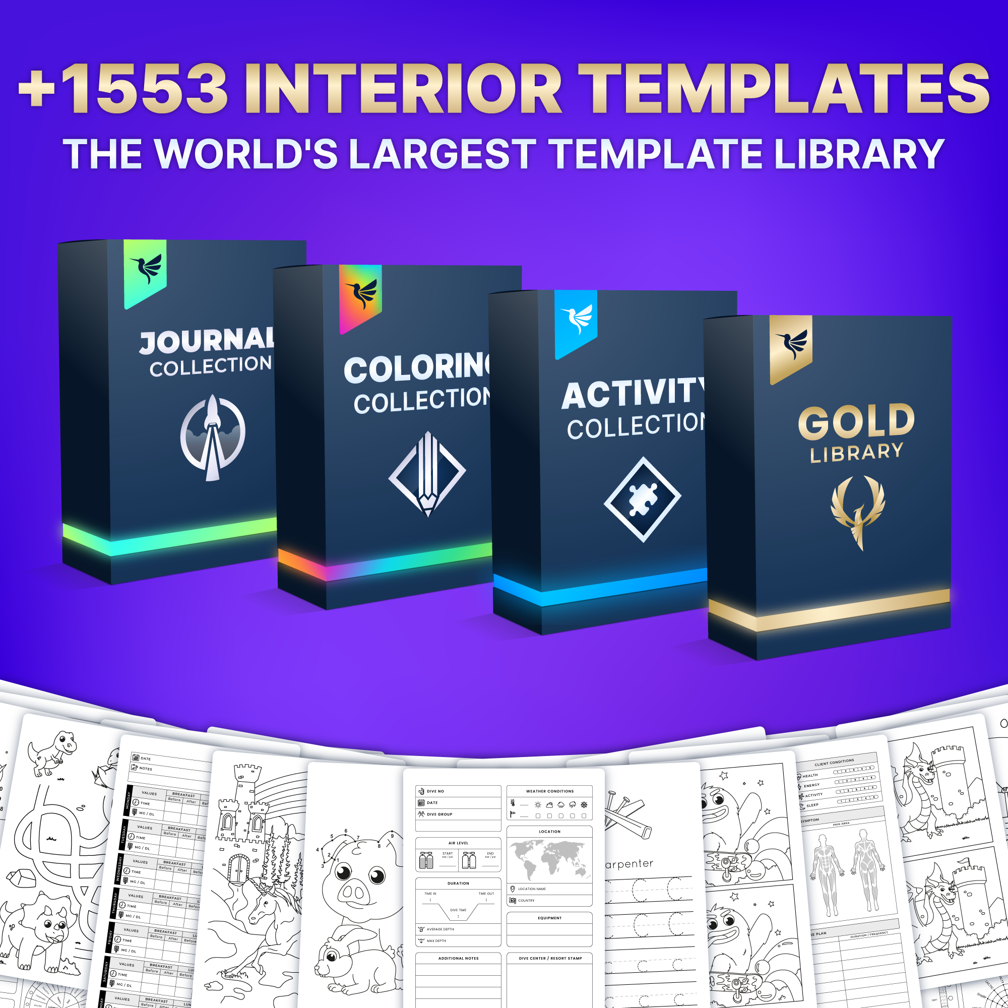 BookBird – Platinum Bundle – Over +1553 Book Interior Templates for Amazon KDP