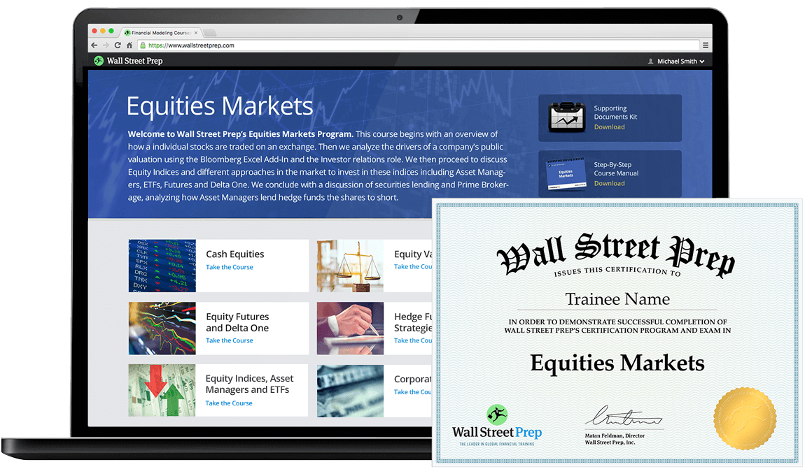 Eric Cheung - Wall Street Prep - Equities Markets Certification (EMC©)