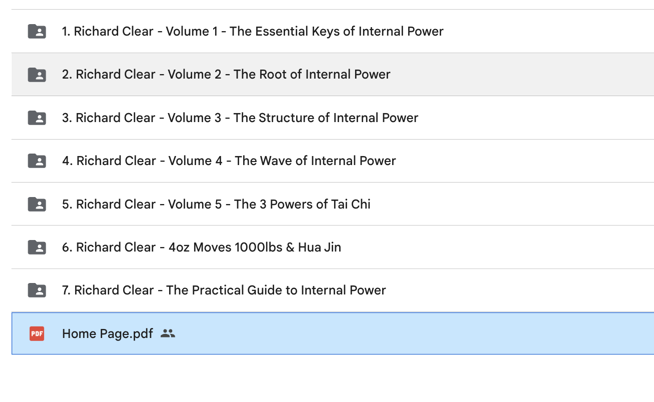 Richard Clear – Internal Power Training at Your Fingertips