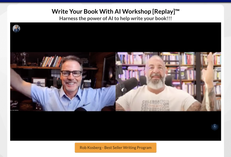 Rob Kosberg – Best Seller Writing Program 1