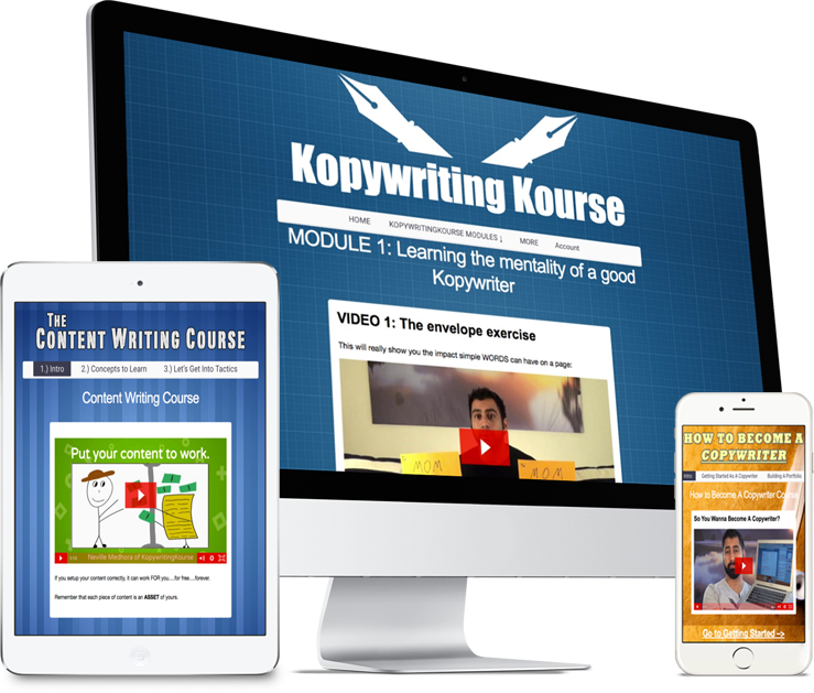 Neville Medhora – Kopywriting Bundle – Course Package