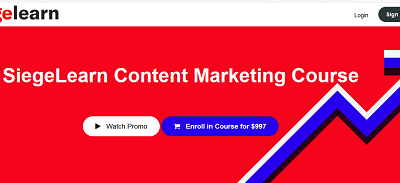 SiegeLearn – Content Marketing Course