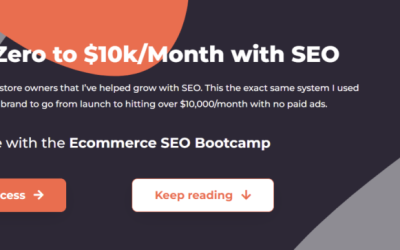 Ecommerce SEO Bootcamp Course – Go from Zero to 10000 per Month with SEO