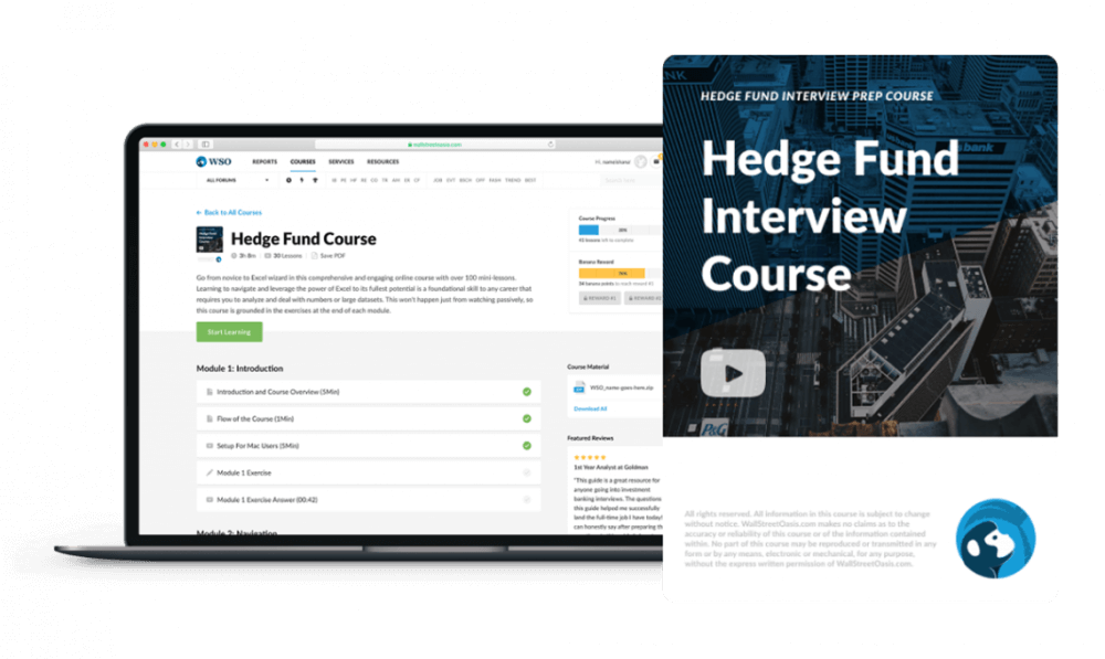 Wall Street Oasis – Hedge Fund Interview Course (1)