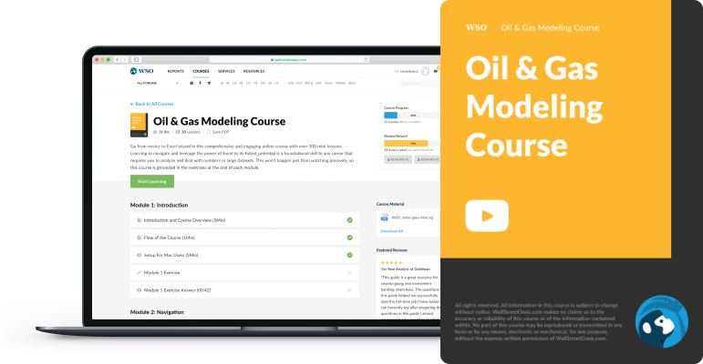 Wall Street Prep – Oil & Gas Modeling Course