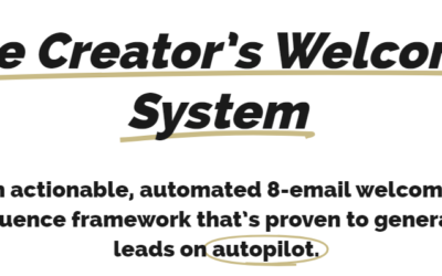 Jeff Felten – Creator’s Welcome System