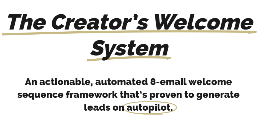 Jeff Felten – Creator’s Welcome System