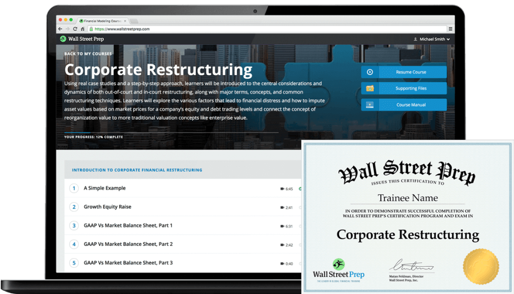 Wall Street Prep – Corporate Restructuring (1)