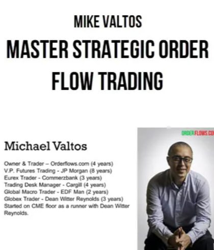 Mike ValTos – Master Strategic Order Flow Trading