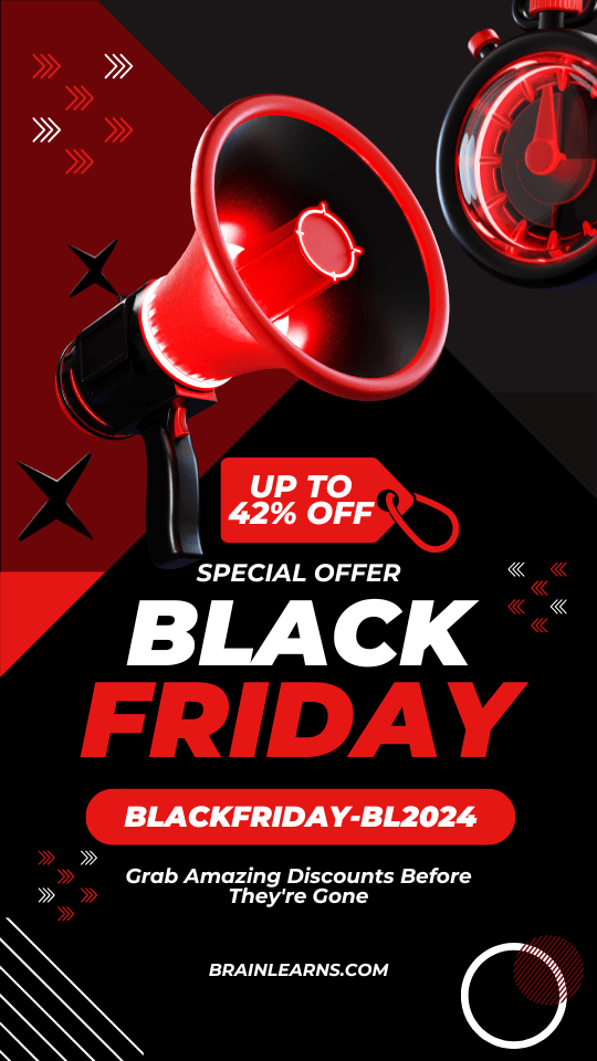 Brainlearns Black Modern Black Friday