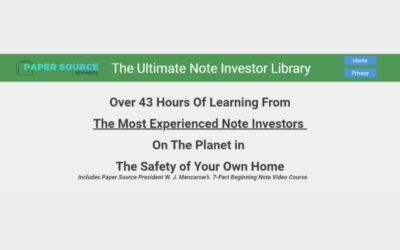 Paper Source – The Ultimate Note Investor 2020