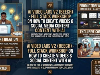 AI VIDEO LABS v2 (beech) – Full Stack Workshop on How to Create Videos & Social Media Content with AI